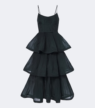 Pleated tiered bustier dress | Zimmermann