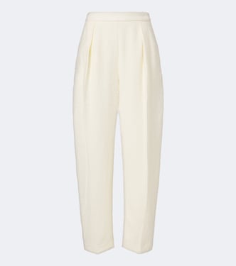 Pantalon barrel en laine mélangée | Róhe