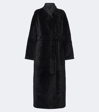 Reversible shearling and leather coat | Yves Salomon