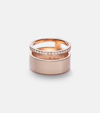 Anillo Berbere Module de oro rosa de 18 ct con diamantes | Repossi