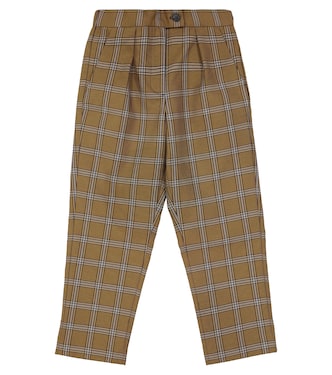 Tasha checked cotton-blend pants | Bonpoint