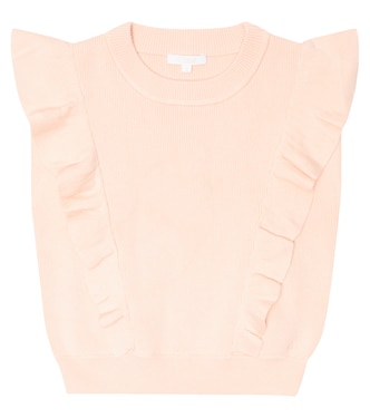 Cable-knit cotton and wool sweater | Chloé Kids