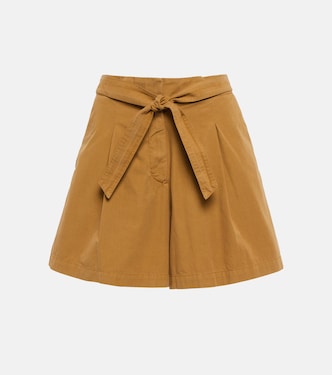 Belted high-rise cotton shorts | A.P.C.