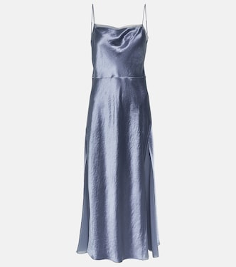 Satin and organza slip dress | Vince