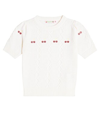 Alphonza cable-knit wool and cotton top | Bonpoint
