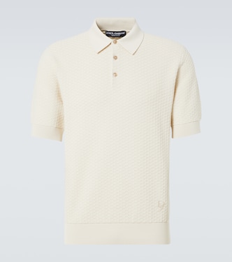 DG knitted cotton polo shirt | Dolce&Gabbana