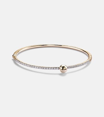 Bracelet Ball en or 14 ct et diamants | Rainbow K