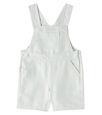 Baby Farell cotton and linen overalls | Bonpoint