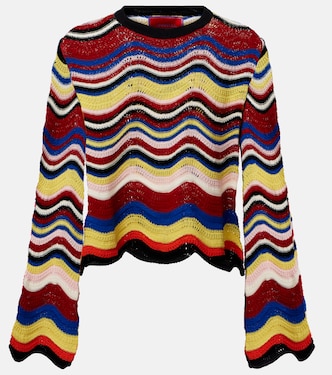 Chevron crochet cotton top | La DoubleJ