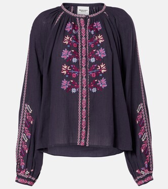 Lynne embroidered cotton blouse | Marant Etoile