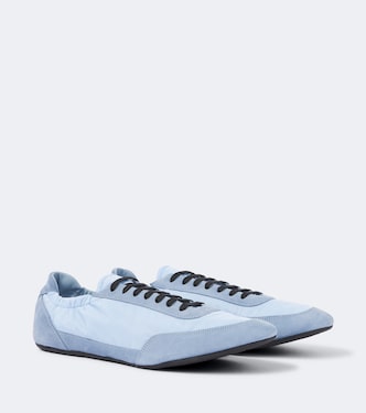 Collapse Re-Nylon and suede sneakers | Prada