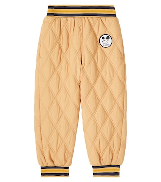 Patch-appliqué quilted sweatpants | Mini Rodini