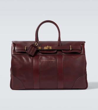 Weekender aus Leder | Brunello Cucinelli