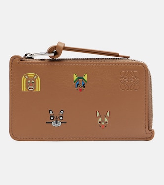 x Louis Wain Cats leather card holder | Loewe