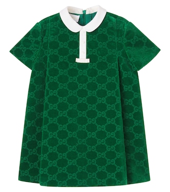 Baby GG broderie anglaise cotton dress | Gucci Kids