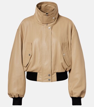 Cropped-Blouson Briar aus Leder | Nour Hammour