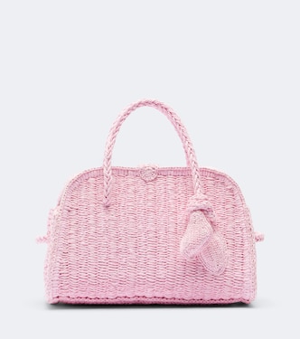 Turismo Small raffia-effect bowling bag | Jacquemus
