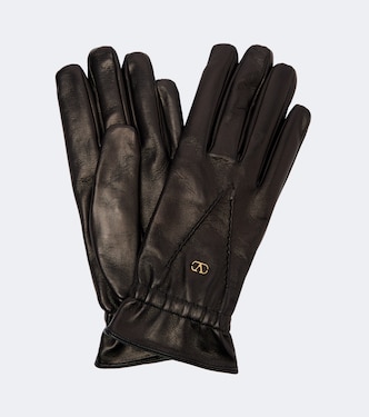 VLogo leather gloves | Valentino Garavani