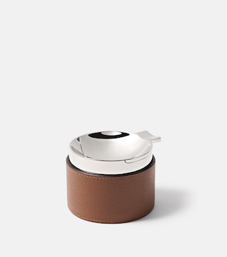 Colorado leather-trimmed ashtray | Giobagnara