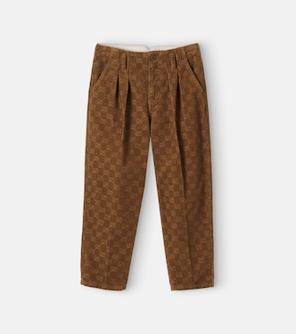 Pantalon GG en velours côtelé de coton | Gucci Kids