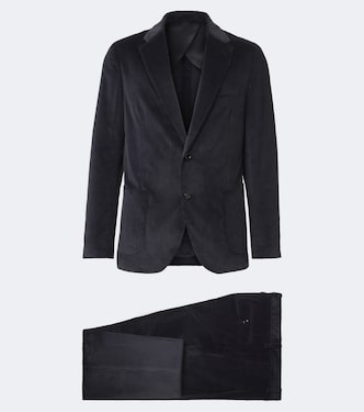 Cotton and cashmere corduroy suit | Lardini