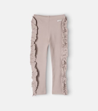 Audun ruffled cotton-blend leggings | Donsje