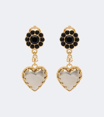 Sacro Cuore embellished clip-on earrings | Dolce&Gabbana