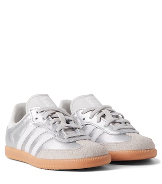 Samba OG suede-trimmed leather sneakers | Adidas Originals Kids