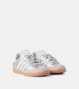Samba OG suede-trimmed leather sneakers | Adidas Originals Kids