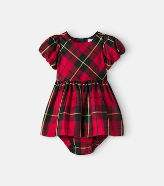 Baby plaid taffeta dress and bloomers set | Polo Ralph Lauren Kids
