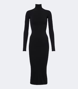Jersey turtleneck midi dress | Gucci