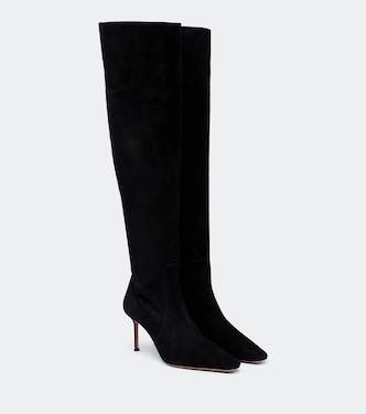 Vespera suede over-the-knee boots | Aquazzura
