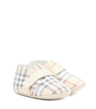 Bébé – Chaussons en toile à carreaux | Burberry Kids