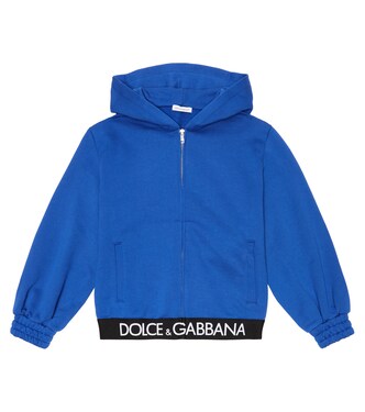 Kapuzenjacke aus Baumwoll-Jersey | Dolce&Gabbana Kids