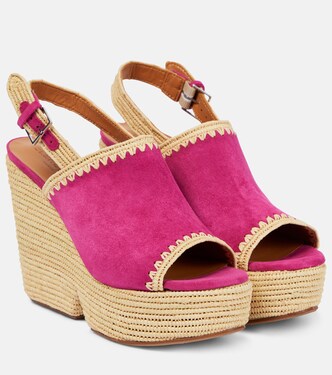 Sandali con zeppa Damya in suede | Clergerie