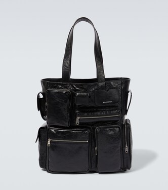 Superbusy distressed leather tote bag | Balenciaga