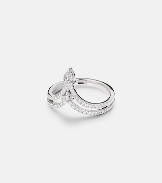18kt white gold ring with diamonds  | Shay Jewelry