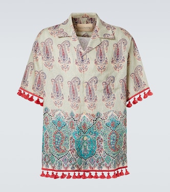 Paisley linen bowling shirt | Valentino