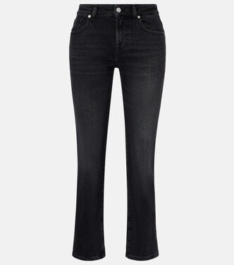 Calie Straight cropped mid-rise straight jeans | 7 For All Mankind