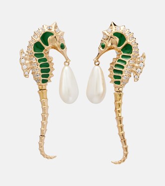Embellished clip-on earrings | Gucci