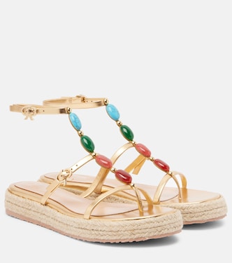 Shanti leather espadrille sandals | Gianvito Rossi
