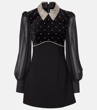 Crystal-embellished minidress | Rebecca Vallance