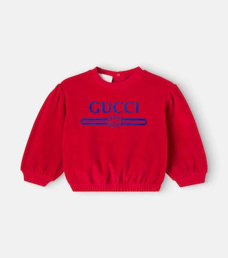 Baby Sweatshirt aus Samt | Gucci Kids