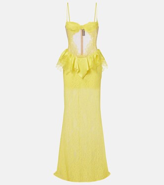 Peplum lace cocktail dress | David Koma