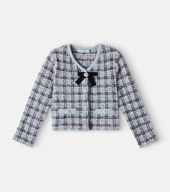 Checked cotton-blend tweed jacket | Self-Portrait Kids