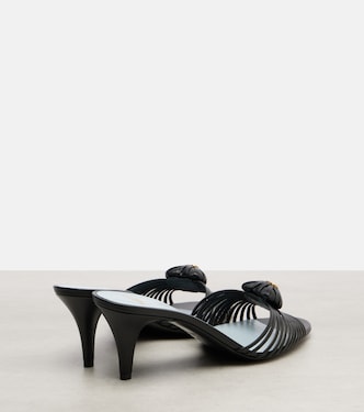 Royal 65 leather sandals in black - Valentino Garavani | Mytheresa