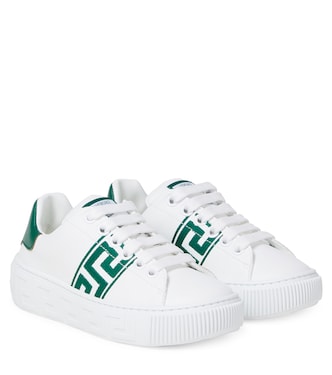 Greca embroidered sneakers | Versace Kids