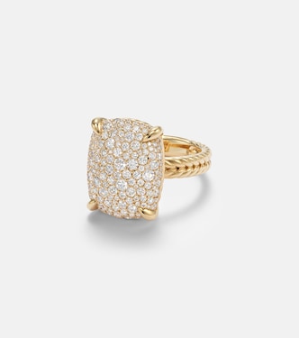 Anillo Châtelaine® de oro de 18 ct con diamantes | David Yurman