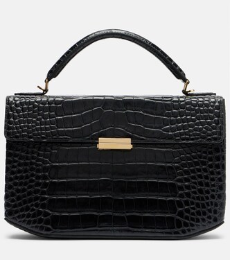 Box Small croc-effect leather top-handle bag | Toteme