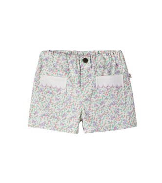 Rose floral twill shorts | Cozmo